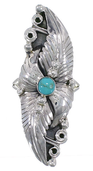 Sterling Silver Turquoise Southwest Jewelry Ring Size 5 UX31916